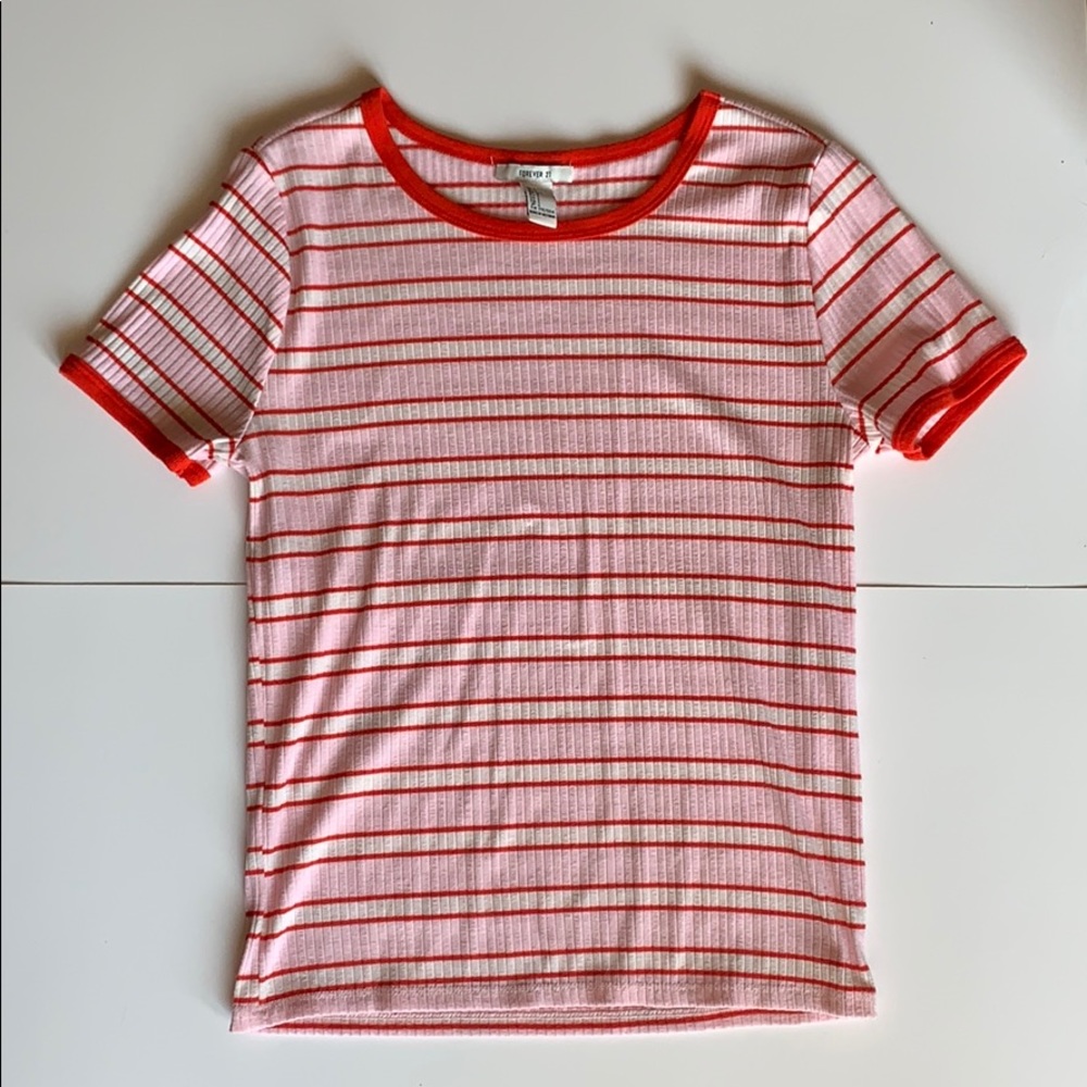 70s inspired ringer tee